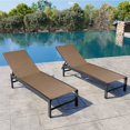 thumbnail image 6 of Crestlive Products 4-Piece Outdoor Chaise Lounge Chair, 5-Position Adjustable Patio Recliner, Brown, 6 of 7