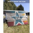thumbnail image 3 of 4th of July RV Awning Sun Shade Screen 9'X15.3' 250th Anniversary Mesh Sunscreen Patriotic Star Wood Grain Awning Shade Screen with Zipper UV Blocker Completed Kits for RV Motorhome Camper Trailer, 3 of 7