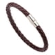 thumbnail image 1 of Pulsera de cuero para hombres y mujeres, brazalete informal con cierre de cuero PU Marrón, 1 of 7