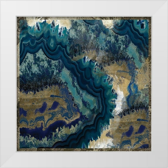 Sophie 6 12x12 White Modern Wood Framed Museum Art Print Titled - Geode Reef