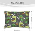 thumbnail image 3 of Pofeuu Cartoon Dinosaurs Print Queen Pillow Cases,Pillowcases with Envelope Closure, Wrinkle, Fade and Stain Resistant Pillow Covers-20x26in（No pillow core）, 3 of 7