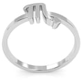 thumbnail image 3 of Scorpio Zodiac Sign Ring In Solid 14k White Gold, 3 of 6