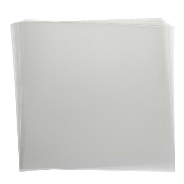 30x Clear Blank Stencil Vinyl Paper Acetate Sheets for Crafts, 5 Mil, 12 x  12 In 