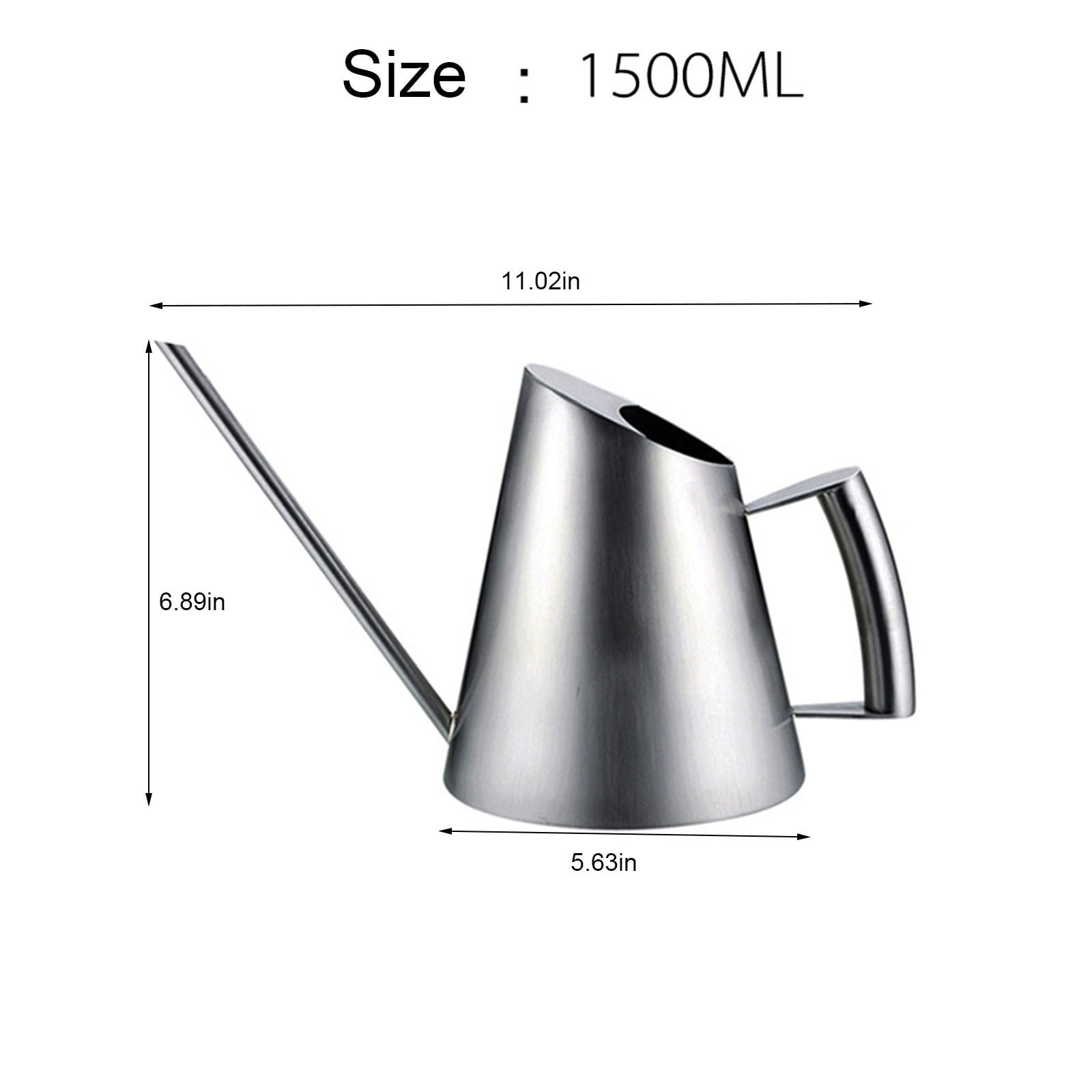 Aufmer Stainless Steel Watering Can - Metal Watering Can With Long Spout To Spillage┃ Perfect Plant Watering Can For Outdoor And Indoor Plants❀2024 Upgrade