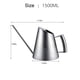thumbnail image 3 of Regadera de Acero Inoxidable con Boquilla Larga - Capacidad de 400 Ml/900 Ml/1500 Ml, Mango Ergonómico para Plantas de Interior y Exterior, Acabado Metálico Cepillado, 3 of 6