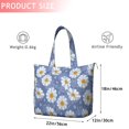 thumbnail image 4 of Blue Daisy Flower Pattern Travel Tote Bags for Women Carry On,Large Weekender Bags for Women Travel,Multi Functional Duffle Bag for Work,Shopping,Sports, 4 of 5