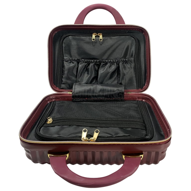 Hard Shell Cosmetic Travel Case, Burgundy, 1 Count Hard Shell Cosmetic Travel Case, Burgundy, 1 Count