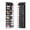 Black, variant on Over the Door Shoe Organizer, 10 Tier 20 Pocket Large Capacity Hanging Storage Bag, 600D Oxford Fabric with PVC Window, Deep Pockets for Boots, 64.2" H, Gray