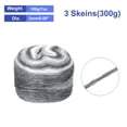 thumbnail image 2 of Unique Bargains Fil Dégradé pour Gâteau en Coton Acrylique Laine Mélangée Bleu Foncé, 300 g, Lot de 3, 2 of 8