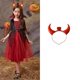 thumbnail image 2 of Disfraz de vampiro para fiesta de Halloween para niños y niñas de 3 a 11 años, vestido elegante con sombreros de diablo, regalos, 2 of 4