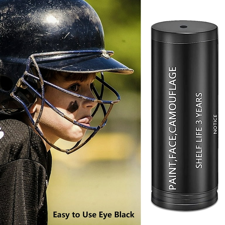 3 Pcs Black Face Paint Stick,Eye Black Stick for Sports Eye Black  Football/Baseball/Softball,Easy to Color & Waterproof Black Body Paint  Black Sticks