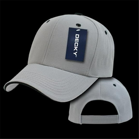 Sandwich Visor Baseball Cap - Grey & Black