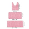 thumbnail image 3 of Weloille Floor Mat Three-piece Set Bathroom Non-slip Door Mats Bedroom Door Mats Household Carpet Absorbent Mats Bathroom Door Mats, 3 of 8
