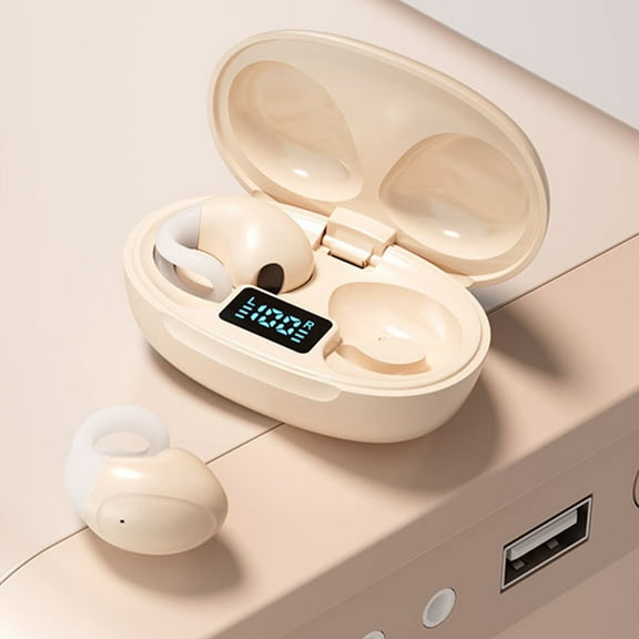 AZXY Earbuds Wireless Bluetooth,True Wireless Earbuds,Ear Clip Headphones,Sports Ear Buds Noise Cancelling