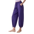 thumbnail image 2 of Womens Pants High Waist Jeans Solid Color Pocket Denim Pants Casual Trousers, 2 of 5