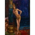 thumbnail image 2 of Gaston Bussière 11x14 Black Ornate Wood Framed Double Matted Museum Art Print Titled: Two Dancers (1912), 2 of 5