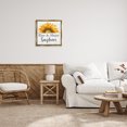 thumbnail image 3 of Stupell Industries Farmhouse Rise and Shine Sunflower Gold Floating Frame Canvas Art, 25 x 25, by Patricia Pinto, 3 of 7