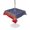 Blue/Red with stripes, variant on Outdoor Tablecloth with Umbrella Hole for Patio/Picnic/Party/Camping, Independence Day Waterproof Table Cloth Round Cover Washable, 4th of July Star Blue Red Striped (Dia 54")
