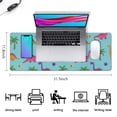 thumbnail image 5 of Long Mouse Pads for Desk,Light Blue Dinosaur Palm Pattern Desk Mats on Top Of Desks, Desk Mouse Pad Extra Large with 3mm Non-Slip Base and Stitched Edge for Gaming,Office,Work,Home 31.5"x11.8", 5 of 6