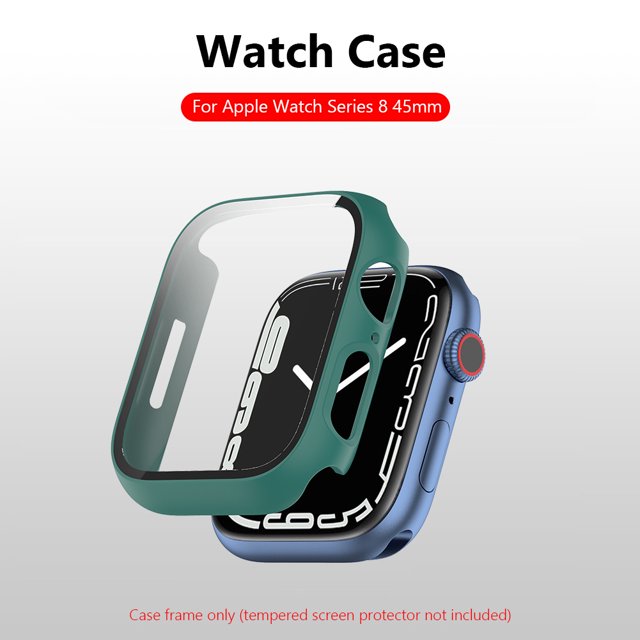 Estuche Para Reloj Inteligente Cubierta de parachoques de PC dura Todo incluido a prueba de polvo para Apple Watch Series 8 7 6 5 4 SE Likrtyny Para estrenar