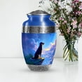 thumbnail image 7 of SABURIAL Dog Urn - Decorative Cremation Urns For Human Ash - Handmade Memorial Urns For Mom & Dad Ashes - Perfect Burial Urn For Male Ash - 10 Inch Large With Velvet Bag, 7 of 7