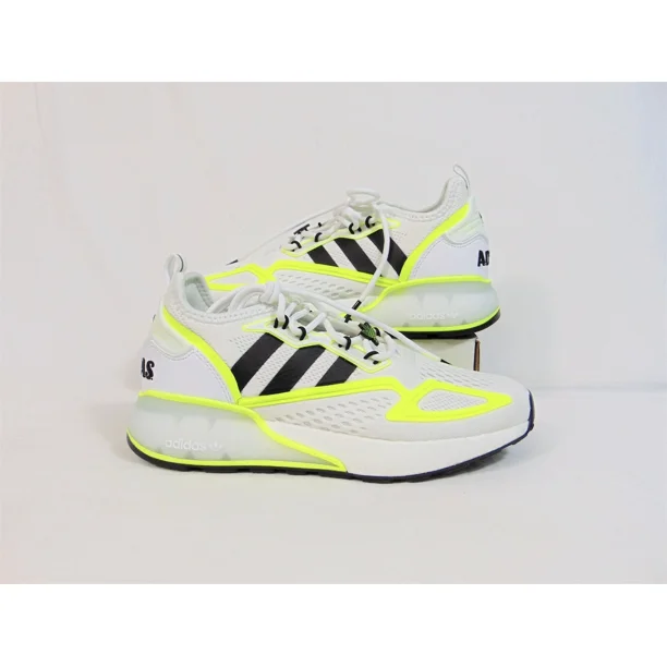 Adi - das ZX 2K Boost J White & Volt Athletic Training Shoes Sz 7 NEW GY5062 RARE