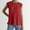 Red, variant on SNKSDGM Women's Plus Beach Vacation Clothes for Women Plus Size Tops for Women 5X-6X Women's Fashion Casual Loose Round Neck Hollowed out Solid Color T Shirt L