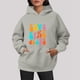 thumbnail image 2 of WILLBEST Sudadera Larga para Mujer Moda Femenina para Otoño E Invierno, Estilo Casual, Tallas Grandes, con Estampado de Letras y Cordón Ajustable XX-Grande, 2 of 6
