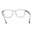 thumbnail image 4 of Rectangle Keyhole Plastic Horn Rim Blue Light Filtering Computer Glasses Slate, 4 of 4