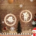 thumbnail image 3 of Christmas Hanging Light Bell Snowman Acrylic Snowflake Santa Claus 3D Lamp for Window, 3 of 8
