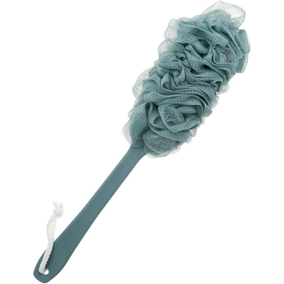 NOGIS Back Scrubber for Shower,Loofah Long Handle Bath Body Brush,Soft Nylon Mesh Sponge for Shower,Loofah On a Stick for Men Women,Exfoliating Scrub Cleaning Luffa for Elderly