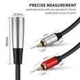 thumbnail image 2 of Yucurem Xlr To 2 Rca Y Splitter Cable Audio Cable Adapter (3M Xlr Male To 2Rca), 2 of 10