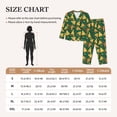 thumbnail image 4 of Fuzoiu Pizza Print Women's Long-Sleeved Pajama,Lounge Button Down Nightwear,Womens Notch Collar Pajama Set-XX-Large, 4 of 7