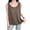 Coffee, variant on Summer Tank Tops for Womens Solid Color Sleeveless Henley Round Neck Blouses Loose Comfortable for Daily Wear Red