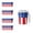 Paper Cup-A-24PCS, variant on 4th of July Flag Printed Disposable Tableware - Paper Plates Cups Convenient Patriotic Dining Supply for Independence Day Holiday Party Gathering
