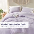 thumbnail image 3 of Juego de edredón Codi Lavender Purple Full/Queen con 1 edredón y 2 fundas de almohada, 3 of 8
