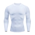 thumbnail image 1 of Guardurnaity Ropa interior térmica para hombre, medias elásticas para invierno, esquí, correr, capas base, Tops, ropa deportiva de compresión, culturismo Camisetas XXL Blanco Guardurnaity AP013385-07, 1 of 6