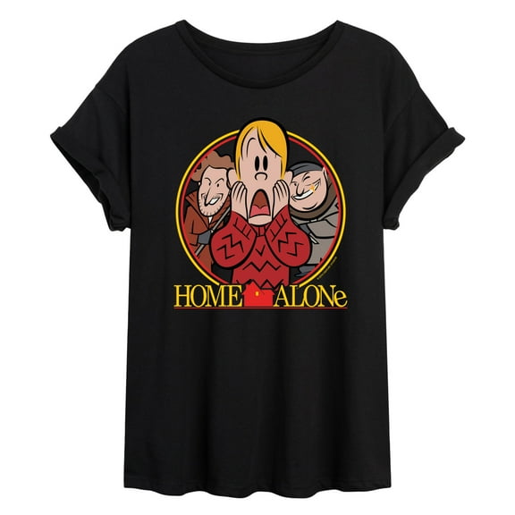 Home Alone - Movie Poster - Women's Oversized Graphic T-Shirt
