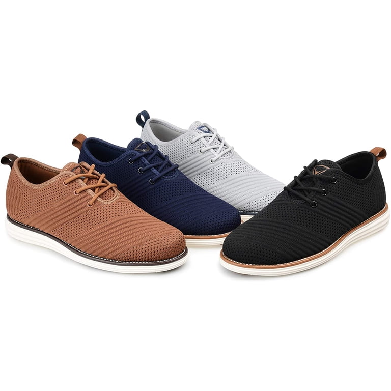 Vance Co. Mens Novak Tru Comfort Foam Knit Lace-up Round Toe Dress Shoe,  Widths Available - Walmart.com