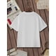 thumbnail image 3 of Women'S Summer Casual T-Shirt Fashion Valentine'S Day Romantic Love Cartoon Cute Doodle Heart Flowers Print Short Sleeve Round-Neck Slm Fit Tops Streetwear, 3 of 7