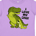 thumbnail image 4 of Inktastic I Love My Dad with Baby and Daddy Tyranasaurus Rex Boys or Girls Toddler T-Shirt, 4 of 5