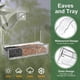thumbnail image 4 of Comederos de Ventana para Pájaros para Exteriores, Comedero de Ventana Transparente para Pájaros con 3 Hojas Adhesivas Fuertes, Casa para Pájaros de Acrílico Transparente A, 4 of 5