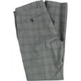 thumbnail image 3 of Original Penguin Mens Slim Fit Plaid Dress Pants Slacks, Grey, 33W x 32L, 3 of 3