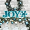 Holiday Time Christmas Decor 8" Decorative JOY Letter Set, Glitter Teal