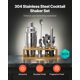 thumbnail image 3 of VEVOR Juego de coctelera de 10 piezas, kit de barman, juego de herramientas de barra de acero inoxidable, color plateado, 3 of 9