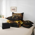 thumbnail image 6 of Feelyou Teens Medieval Knights Twin Bedding Sets 7-Piece, Cartoon Lion Animal Bedding Comforter Set, Western Warrior Reversible Sheet Sets, Microfiber Bedroom Decor, 6 of 8