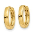 thumbnail image 3 of Auriga Fine Jewelry 14K Yellow Gold 2.25mm Hinged Hoop Earrings for Women(L- 8mm, W- 2.5mm), 3 of 6