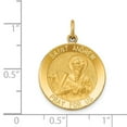 thumbnail image 2 of 14K Yellow Gold Charm Pendant Themed 24 mm 18 Saint Andrew Medal, 2 of 3
