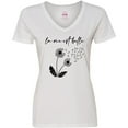 thumbnail image 3 of Inktastic La Vie Est Belle with Dandelion Women's V-Neck T-Shirt, 3 of 5