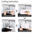 thumbnail image 5 of Yayeee Faucet Mat for Kitchen Sink 14.7" Diatomite Long Splash Guard Pad, Pink Polka Dots, 2 Pack, 5 of 7